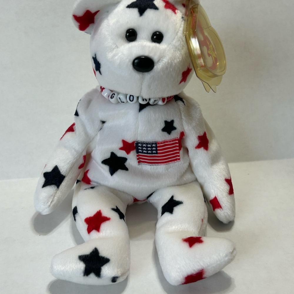Ty Glory Beanie Baby with Star Pattern